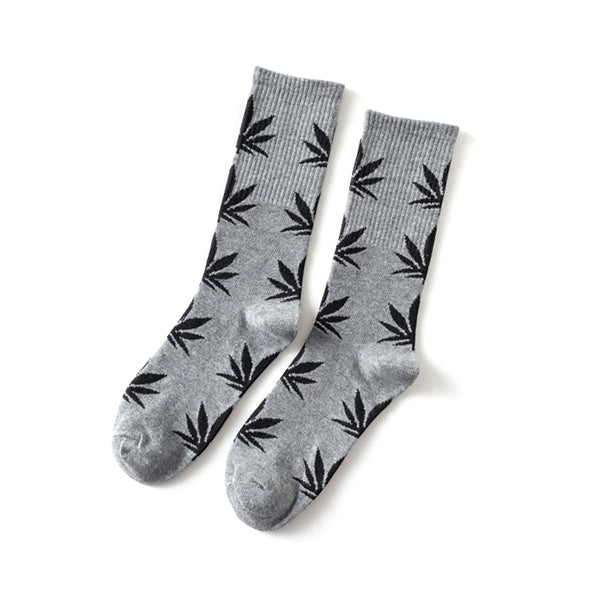 Leaf Crew Socks Black/Grey
