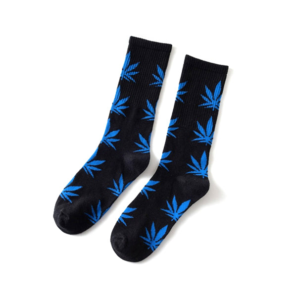 Leaf Crew Socks Blue/Black
