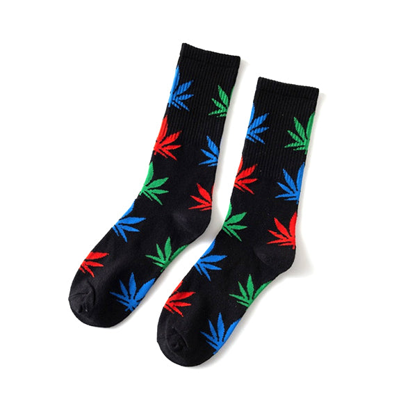 Leaf Crew Socks Multi/Black