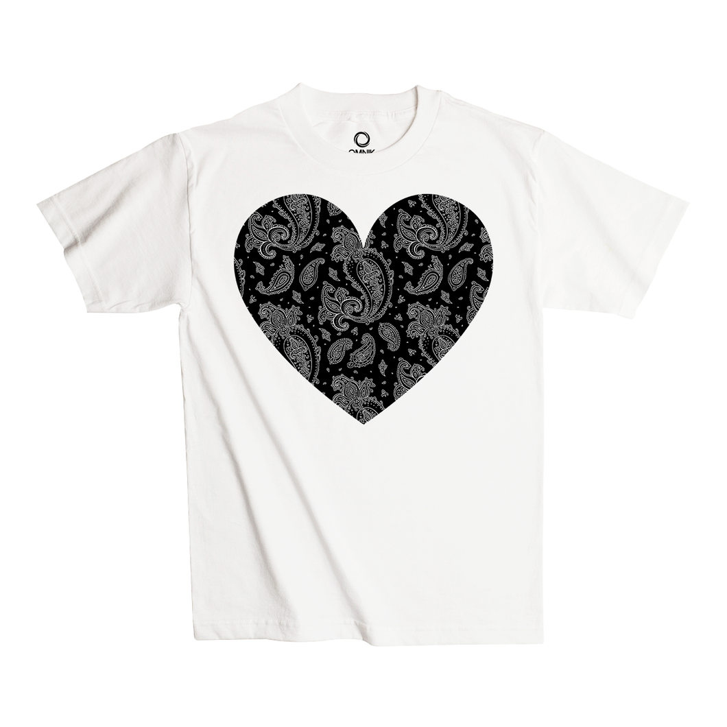 Heart Expressions Paisley Black/White