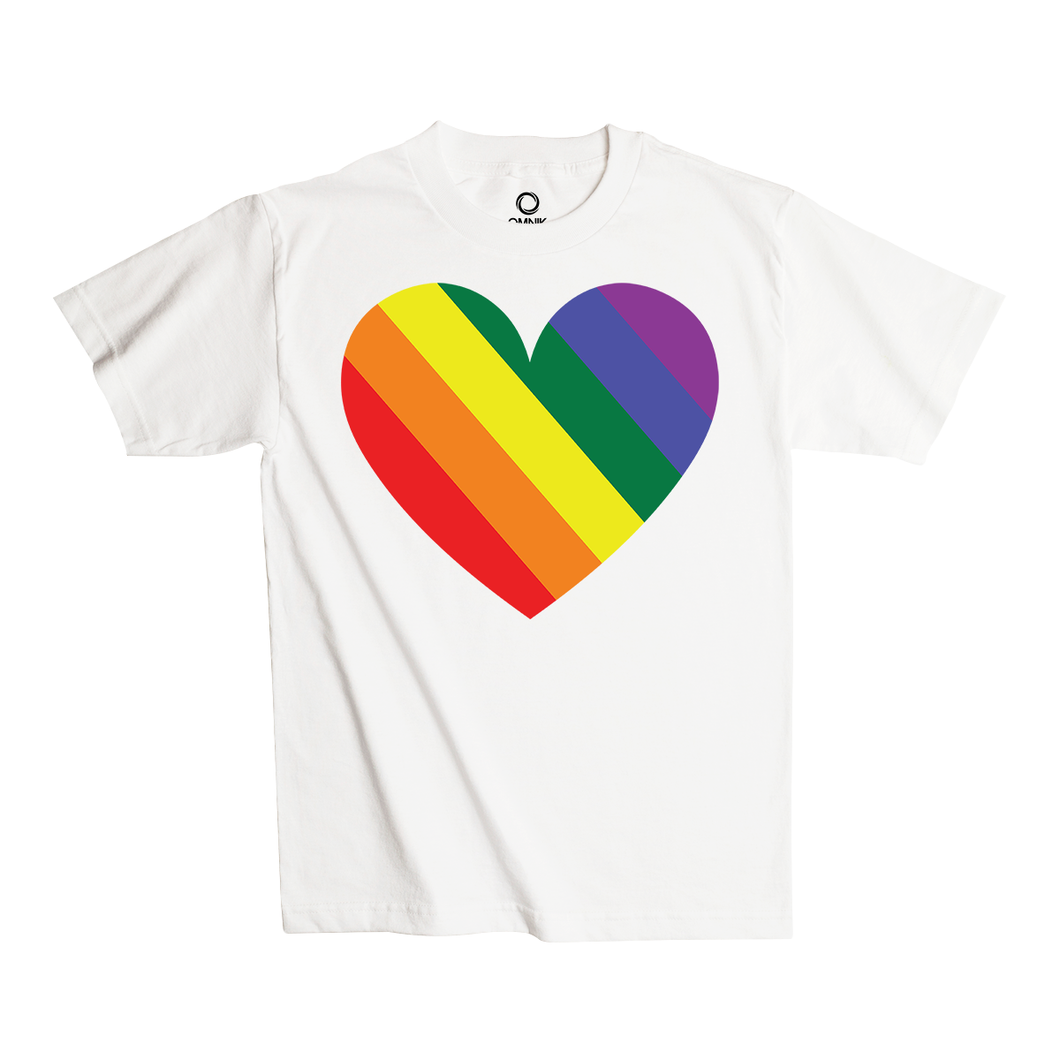 Heart Expressions Rainbow/White