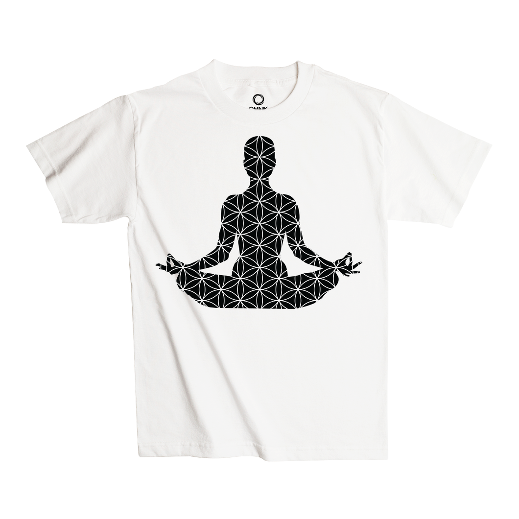 Heavily Meditated Flower Of Life Black/White