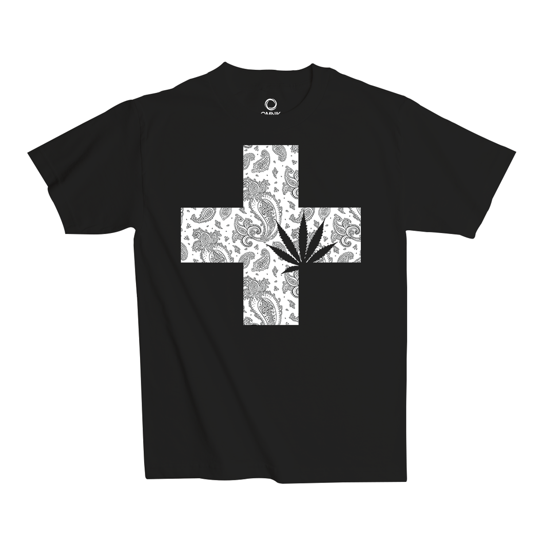 ReLeaf Cross Paisley White/Black